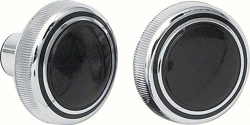 1968-70 Camaro, Corvette, Impala; Radio Volume and Tuning Knobs; AM & AM/FM