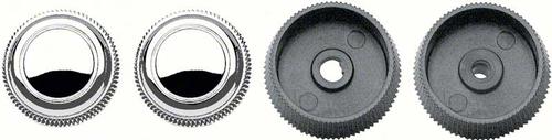 1967-68 Chevy Camaro, Impala, Nova, Full Size; In Dash Radio Knob Set ; Mono ; 4 Piece Set ; Various Models