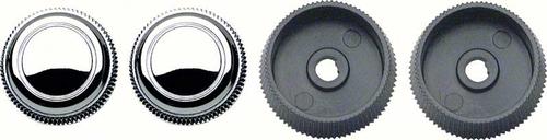 1967-68 Chevy Camaro, Impala, Nova, Full Size; In Dash Radio Knob Set; Stereo; 4 Piece Set; Various Models