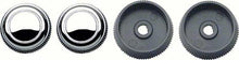 1967-68 Chevy Camaro, Impala, Nova, Full Size; In Dash Radio Knob Set; Stereo; 4 Piece Set; Various Models
