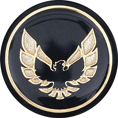 K7803 - 1976-81 Firebird, Trans Am; Shift Button Emblem; Black with Gold; OER