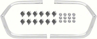 K812 - 1963 Impala, Bel Air; Rear Corner Cove Moldings; with Hardware; Pair