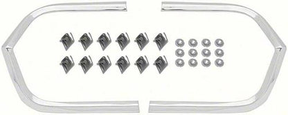 K812 - 1963 Impala, Bel Air; Rear Corner Cove Moldings; with Hardware; Pair