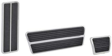 1968 Nova Pedal Pad Set with Stainless Trim -  Drum Brake / Auto Trans