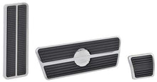 1973-74 Nova Pedal Pad Set with Stainless Trim - Disc Brake / Automatic Transmission