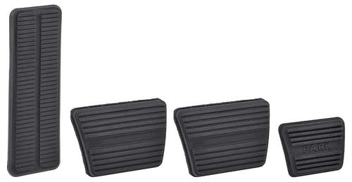 1967-77 GM Pedal Pad Kit Manual Trans 4-Piece Set