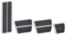 1969-72 Nova Pedal Pad Set with Stainless Trim - Manual Transmission - 8 piece set
