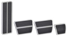 1973-74 Nova Pedal Pad Set with Stainless Trim - Manual Transmission