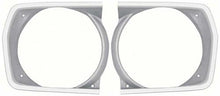 1970-72 Plymouth A-Body Headlamp Bezels; Argent Silver; Pair