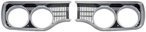 1970 Plymouth Road Runner; Headlamp Bezels; Pair