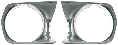 1970 Plymouth Barracuda, Cuda; Headlamp Bezel; Unpainted; Pair
