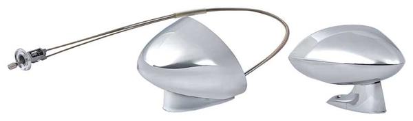 1970-1973 Duster Dart Valiant and Scamp Outer Door Sport Mirror Set