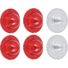 1958 Chevy Impala; Tail Light & Back Up Lamp Lens Set; 6 Piece