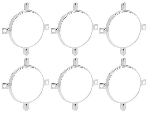 1961 Chevrolet Impala; Tail Lamp / Back-up Lamp Trim Ring Ornament Bezel Set; 6-Pieces