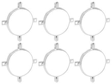 1961 Chevrolet Impala; Tail Lamp / Back-up Lamp Trim Ring Ornament Bezel Set; 6-Pieces