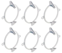 1962 Chevy Impala; Tail Lamp Trim Ring Bezel Set; 6 Piece Set