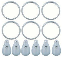 1965 Chevrolet Impala, Bel Air; Tail Light Lens Trim Ring & Ornament Set; 12 Piece Set
