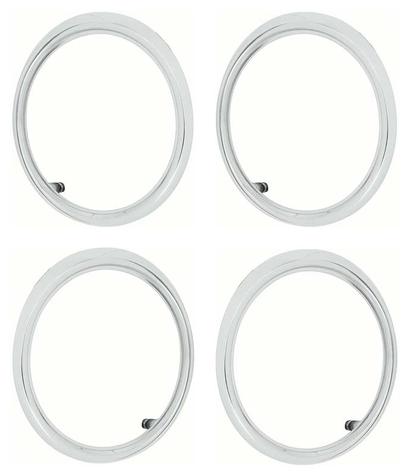 1965 Bel Air, Biscayne; Tail Light Lens & Back Up Light Bezel Set; 4 Piece Set