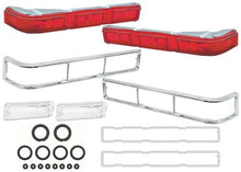 1966 Impala; Complete Tail Lamp Lens, Bezels, Backup Lens, & Gasket Kit