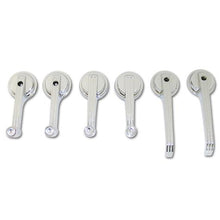 1965-67 Mustang Coupe/Convertible Standard 6 Piece Screw-on Style Door/  Window Handle Kit