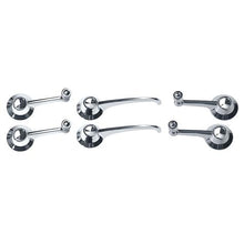 1964-65 Mustang Coupe, Convertible; Door and Window Handle Kit; Clip On; 6-Piece Set