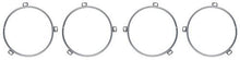 1964-76 Mopar 3-Tab Headlamp Trim Ring Set  - Set of Four