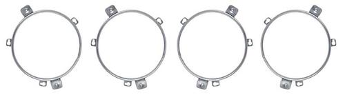 1970-72 Dodge/Plymouth; Headlamp Retaining Ring; For B-Body/C-Body; 5-3/4" With 5-Tabs; Set of Four