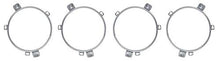 1970-72 Dodge/Plymouth; Headlamp Retaining Ring; For B-Body/C-Body; 5-3/4" With 5-Tabs; Set of Four