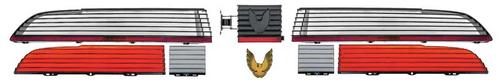 1979-81 Pontiac Trans Am; Tail Lamp and Fuel Door Assembly Kit; with "Gold Bird" Emblem