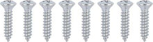 Screw Set; Chrome Plated ; #8 x 3/4" Oval Phillips Head ; Set of 8 ;