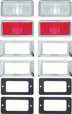 1968 Camaro, Nova; Front & Rear Side Marker Lamp Kit