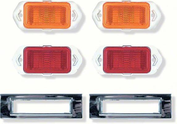 1969 Camaro; Front & Rear Side Marker Lamp Kit
