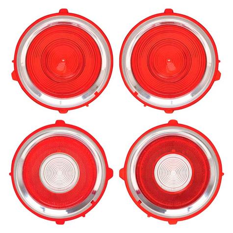 1970-71 Camaro; Standard Tail Light & Back Up Lens Kit; 1971 1st Design