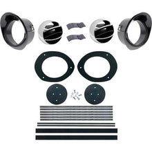 1967-68 Camaro, Firebird; Dash Vent Outlet Kit; With Black Bezels, Gaskets, Retainers