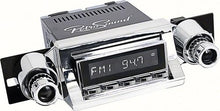 1957 Chevy Fullsize Laguna Am/Fm Radio - Chrome Radio, Buttons, Bezel & Knobs (w/Black Dot)