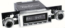 1969 Camaro Laguna Am/Fm Radio - Chrome Radio, Buttons & Bezel & Chrome Knobs w/Black Dot