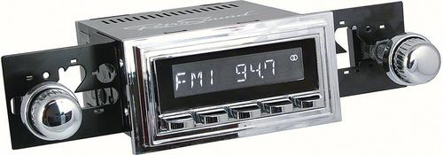 1961-62 Impala/Fullsize Laguna Am/Fm Radio - Chrome Radio, Buttons, Bezel & Knobs