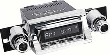1957 Chevy Passenger Car Hermosa Radio - Chrome Radio, Buttons & Bezel & Chrome Knobs w/Black Dot