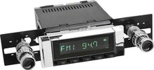 1964-66 GM Truck Hermosa Radio - Black Radio, Buttons, Chrome Bezel and Chrome Knobs with Black Dot