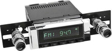 1964-66 GM Truck Hermosa Radio - Chrome Radio with Buttons, Bezel and Chrome Knobs with Black Dot