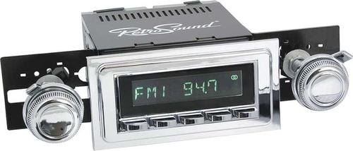 1967-68 Full Size Chevrolet Hermosa Radio - Chrome Radio, Buttons, Bezel & Knobs