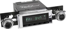 1967-69 Dodge Dart RetroSound Hermosa Am/Fm Radio - Black Radio, Buttons & Knobs w/Chrome Bezel