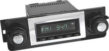 1967-72 GM Truck Hermosa Radio - Chrome Radio with Buttons, Black/Chrome Bezel and Knobs