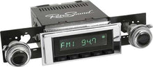 1969 Camaro Hermosa Radio - Black Radio & Buttons w/Chrome Bezel & Chrome Knobs w/Black Dot