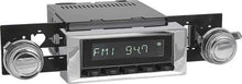 1973-88 GM Truck Hermosa Radio - Black Radio with Buttons, Chrome Bezel and Knobs