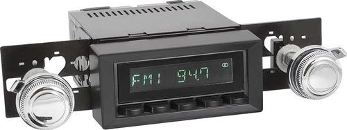 1973-88 GM Truck Hermosa Radio - Black Radio with Buttons, Bezel and Knobs