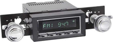 1973-88 GM Truck Hermosa Radio - Chrome Radio, Buttons with Black Bezel and Knobs