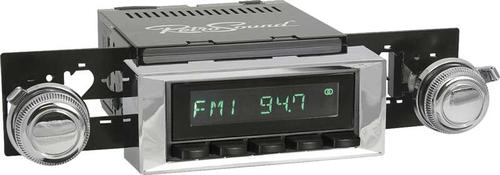 1970-81 F-Body Hermosa Radio - Black Radio & Buttons w/Chrome Bezel & Knobs