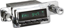 1964-66 Mustang; Long Beach Series Radio; Chrome Face & Black Buttons; Retrosound