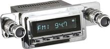 1964-66 RetroSound Long Beach Series Radio - Chrome Face/Chrome Buttons/Chrome Bezel/Black Dot Knobs